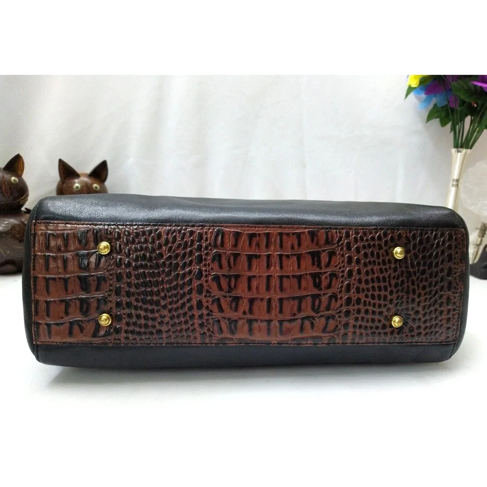 Brahmin black leather